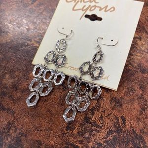 Erica Lyons Silver Earrings Dangle artisan g5